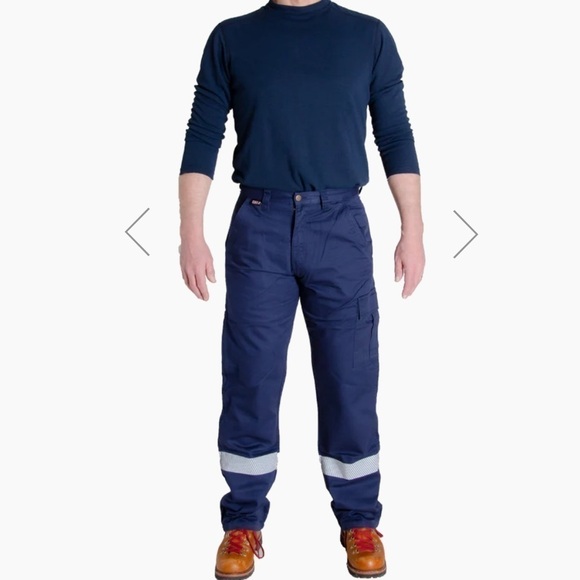 MWG COMFORT WEAVE Mens Fire Resistant Utility Pants Size 42x27 Pants altered - Picture 2 of 16